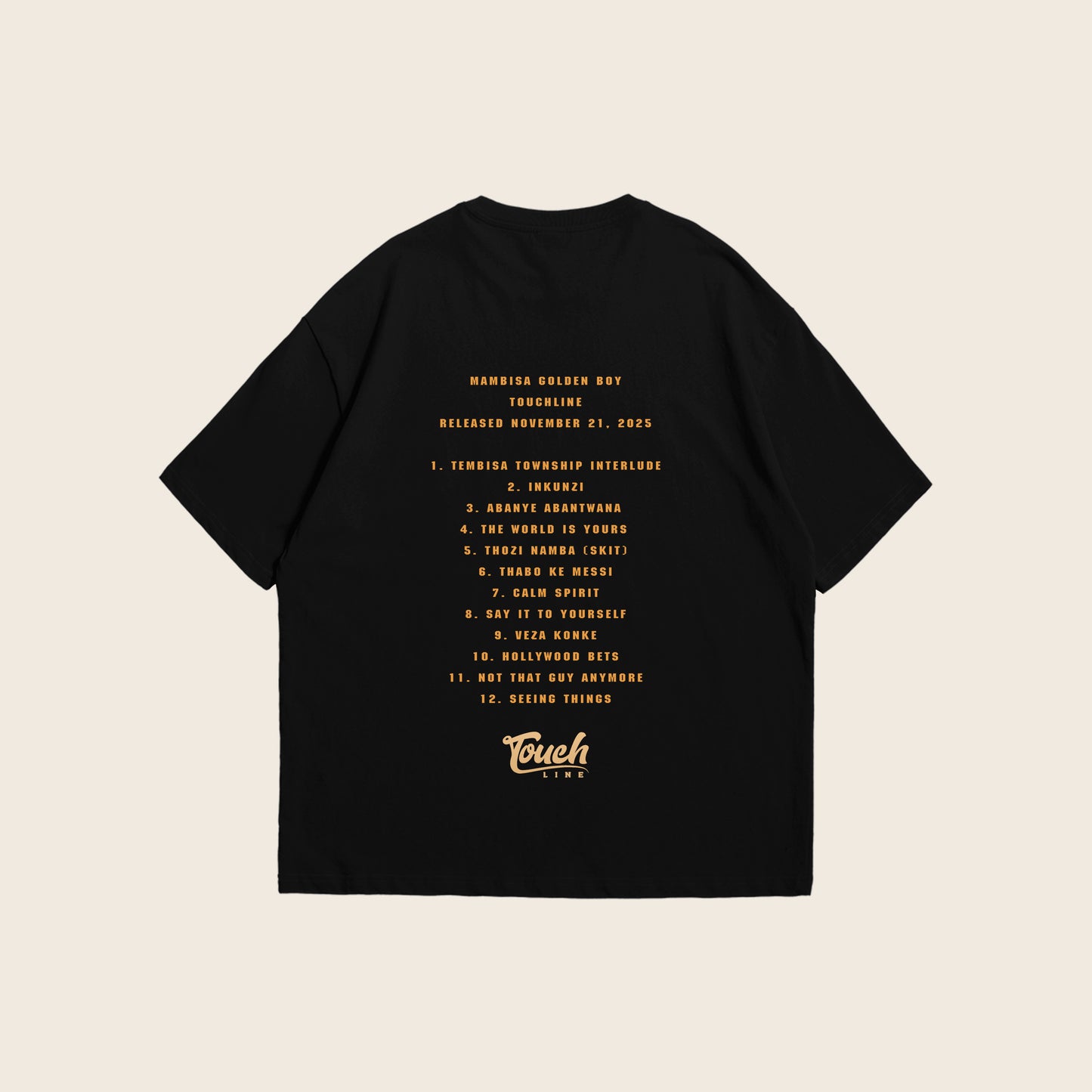 Mambisa Golden Boy T-shirt | Black