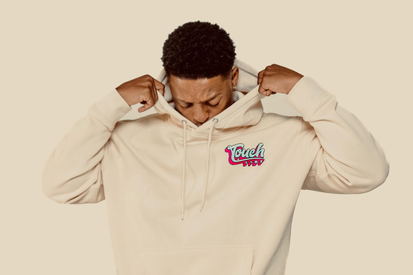 Touchline Peace Hunting Hoodie- Cream White