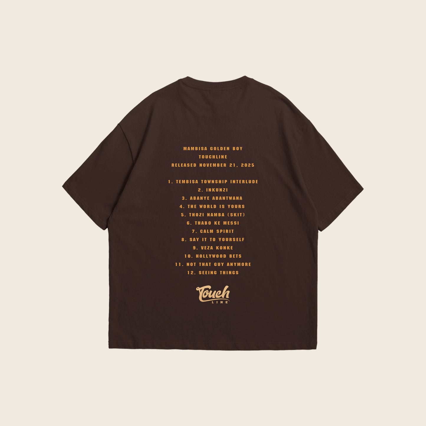 Mambisa Golden Boy T-shirt | Brown
