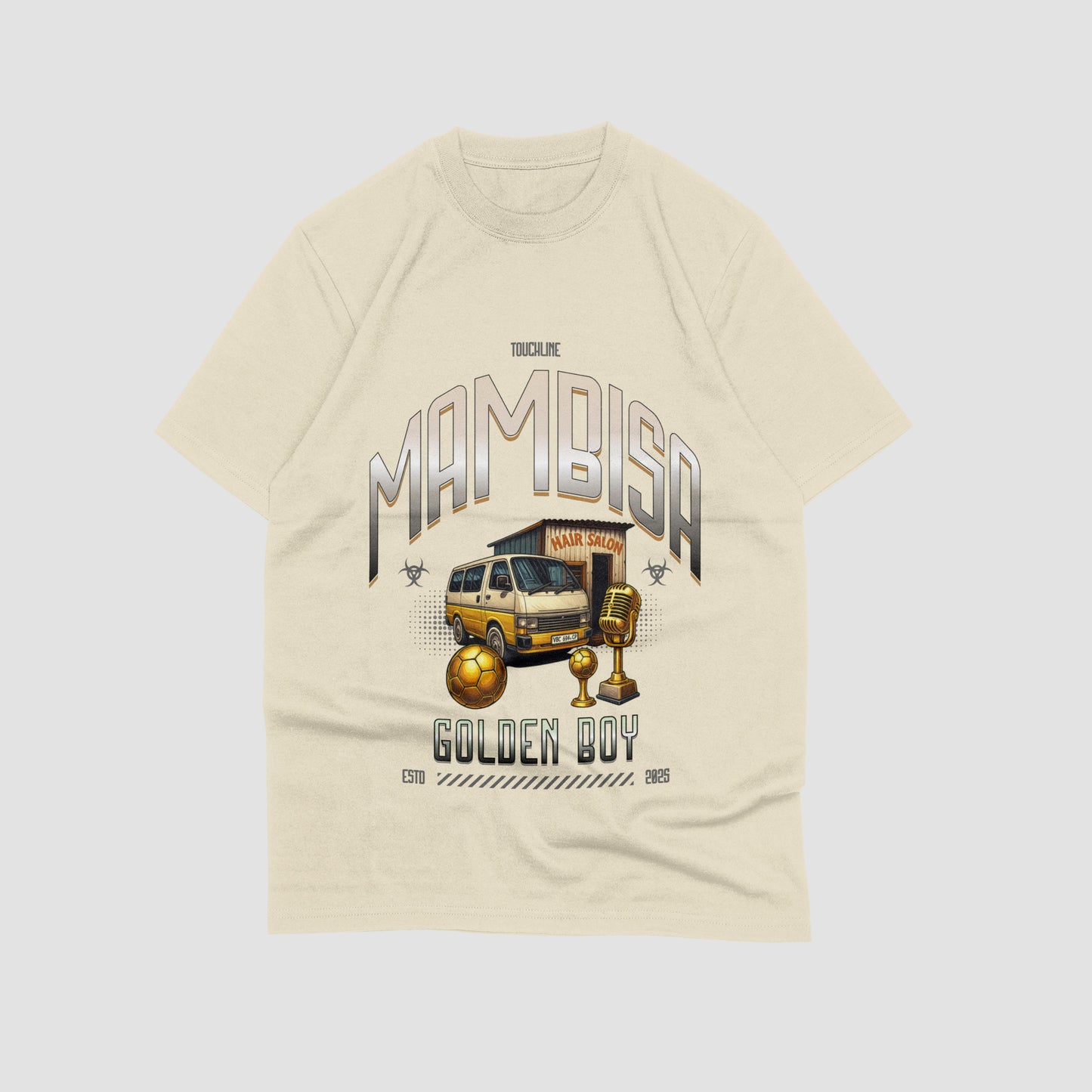 Mambisa Golden Boy T-shirt | Cream White